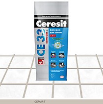 Серый 5кг. СЕ33 Смесь затирочная цементная. Ceresit (4)