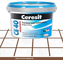 Темно-коричневый 2кг. СЕ40 Смесь затирочная цементная. Ceresit (12)