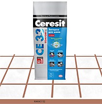 Какао 2кг. СЕ33 Смесь затирочная цементная. Ceresit (12)