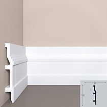 П8 150х22х2000мм Плинтус XPS-полимер загрунтованный BelloDeco (10)