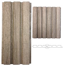 Дуб натуральный 121х2800х16мм (1,016/3). Панель MDF реечная. Ламинелли