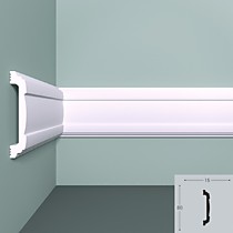М8 80х15х2000мм Молдинг ударопрочный, загрунтованный под покраску. BelloDeco (22)