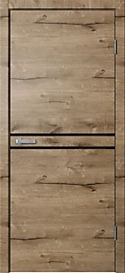 LF03 Дуб Пацифик ПВХ 700х2000мм (К4). Черная ПВХ кромка с 4х сторон. Полотно LOFT Flydoors