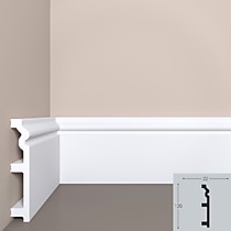 П5 120х22х2000мм Плинтус XPS-полимер загрунтованный BelloDeco (8)