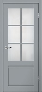 С04 Серый эмалит 900х2000мм. Полотно ОСТЕКЛЕННОЕ Classic Flydoors