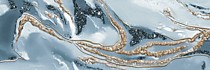 Декор Tori Голубой 2 600х200х9мм /0.12 (9). AlmaCeramica