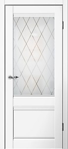 С01 Белый эмалит 700х2000мм. Полотно ОСТЕКЛЕННОЕ Classic Flydoors