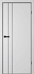 TR02 Сильвер ПЭТ 700х2000 ЧЕРН. K4AЛ, Маг3. Полотно Тринити Flydoors