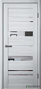 283 Ясень пепельный ПВХ 600х2000мм ЗЕРКАЛО. Полотно дверное Ла Стелла FlyDoors