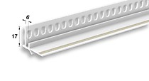 ЕвроПрофиль примыкающий оконный 6мм 2.5м ПВХ. IDEAL (25)