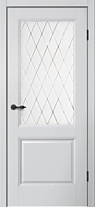 М93 Mone Серебристый 700х2000мм. Полотно СТЕКЛО Эмалит. FlyDoors