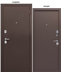 ТАЙГА 7см Мет/Мет 960R (правая). Входная дверь Е-Трейд