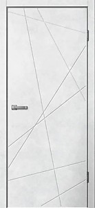 LN01 Бетон Светлый ПВХ 900х2000мм. Полотно Лайн Flydoors