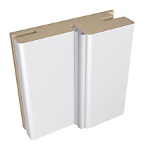 Серебристый эмалит 42мм БРУС КОРОБА 74х2050х32мм (3). Телескоп с уплотнителем FlyDoors