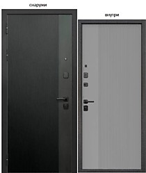 9см Вертикаль Серая 860L (левая). Входная дверь Е-Трейд