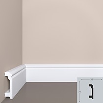 П7 70х20х2000мм Плинтус XPS-полимер загрунтованный BelloDeco (14)