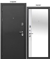 Тайга 9см Зеркало 960L (левая). Дверь входная Е-Трейд