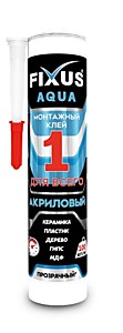 Fixus Aqua-100 Прозрачный 280мл. Клей монтажный акриловый. IDEAL (12)