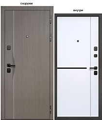 Тайга 9см 2МДФ Fusion 860R (правая). Дверь входная Е-Трейд