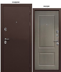Тайга 9см Серый клен 960R (правая). Дверь входная Е-Трейд