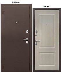 ТАЙГА 7см Бежевый клен 960L (левая). Входная дверь Е-Трейд