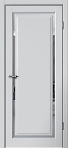 Е05 Эмалит серебристый 800х2000мм. Полотно ЗЕРКАЛО Estetic FLYDOORS
