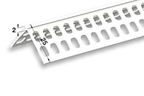 ЕвроУгол штукатурный 2мм 3,0м 25х25мм ПВХ. IDEAL (50)