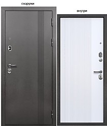 Тайга 9см Вертикаль Белая 860R (правая). Дверь входная Е-Трейд